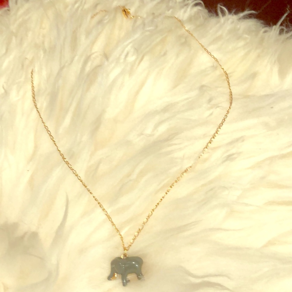J.Crew elephant necklace